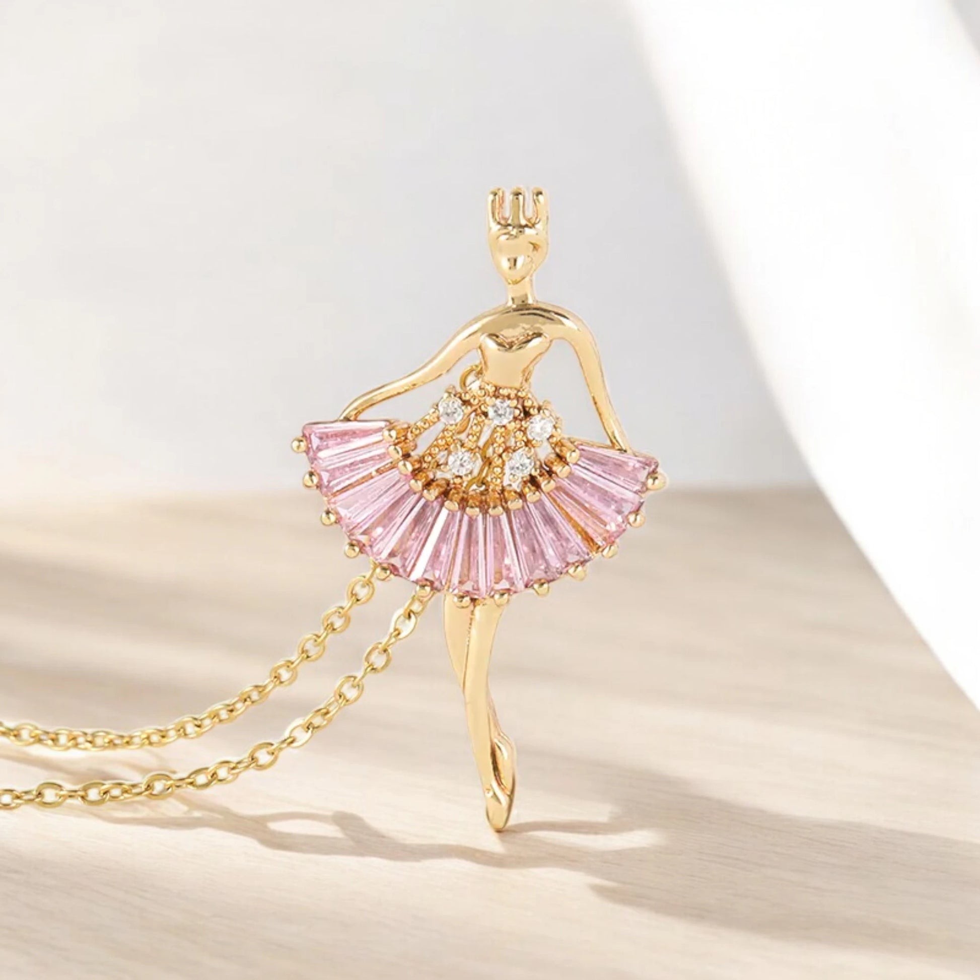 Ballerina Dancing Girl Necklace