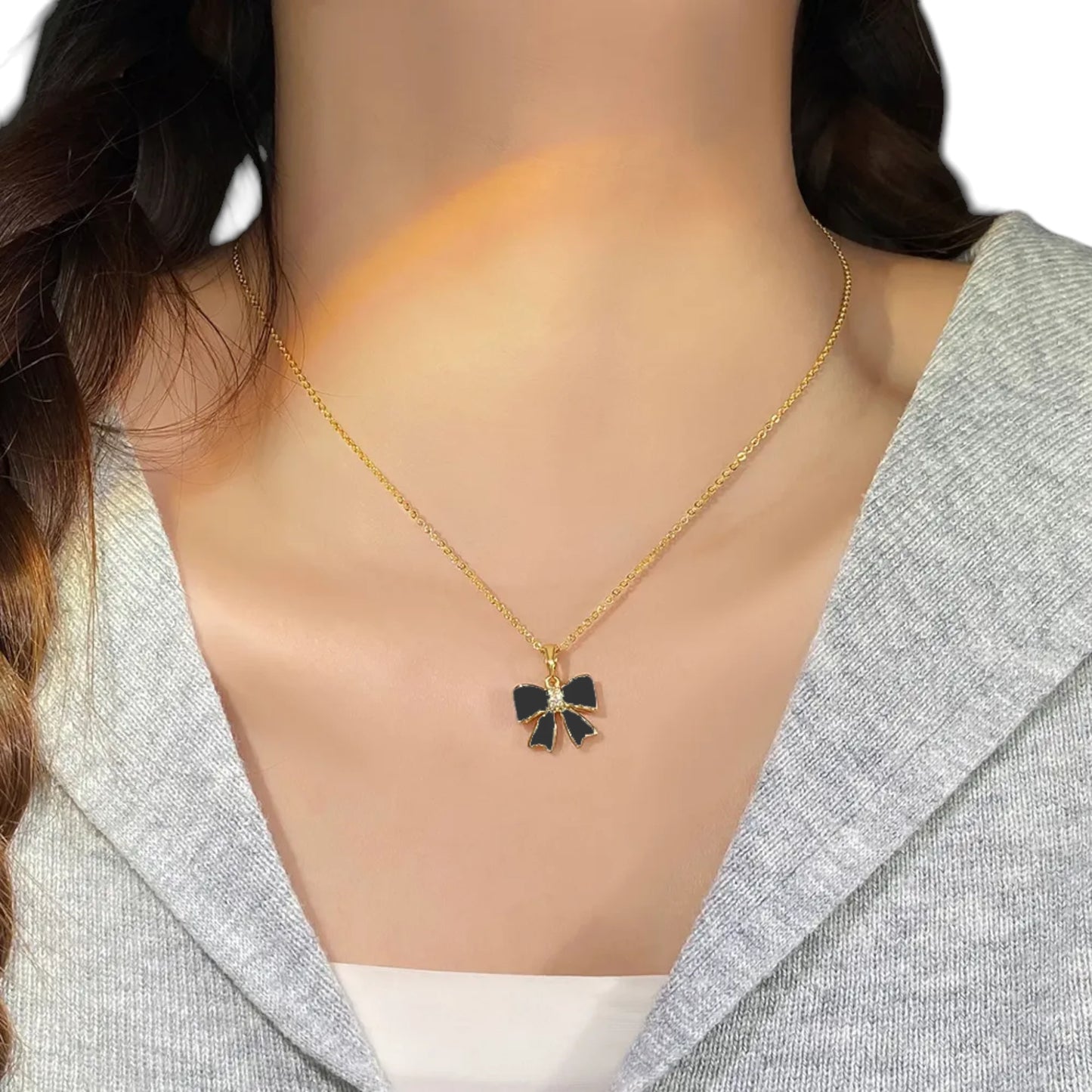 Bow Tie Pendant Necklace