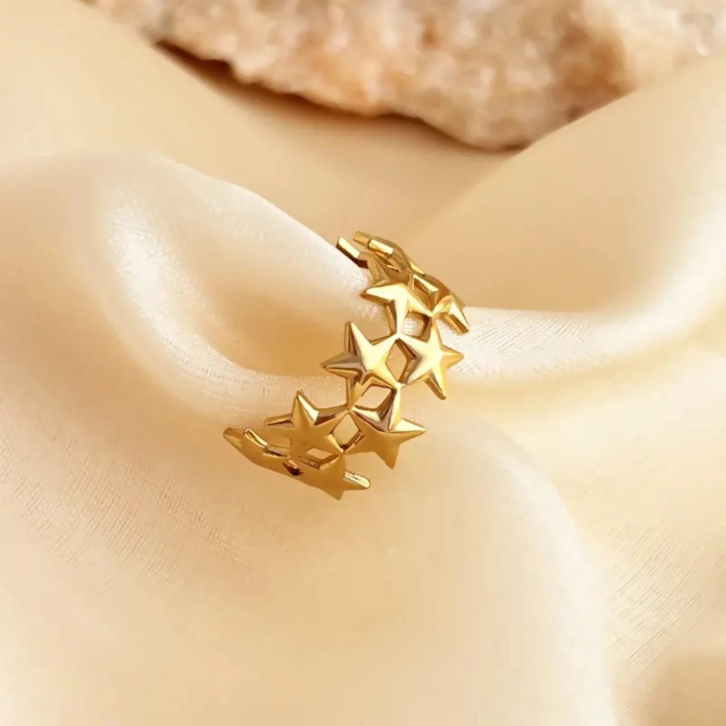 Celestial Star Crown Ring