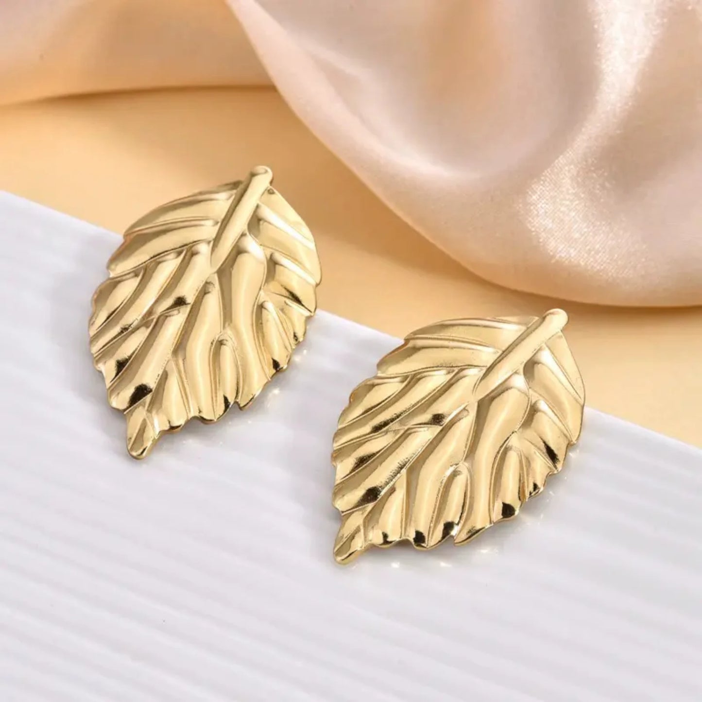 Classic Leaf Stud Earrings