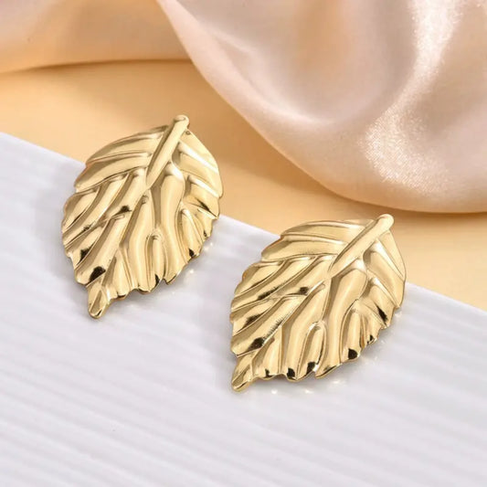 Classic Leaf Stud Earrings