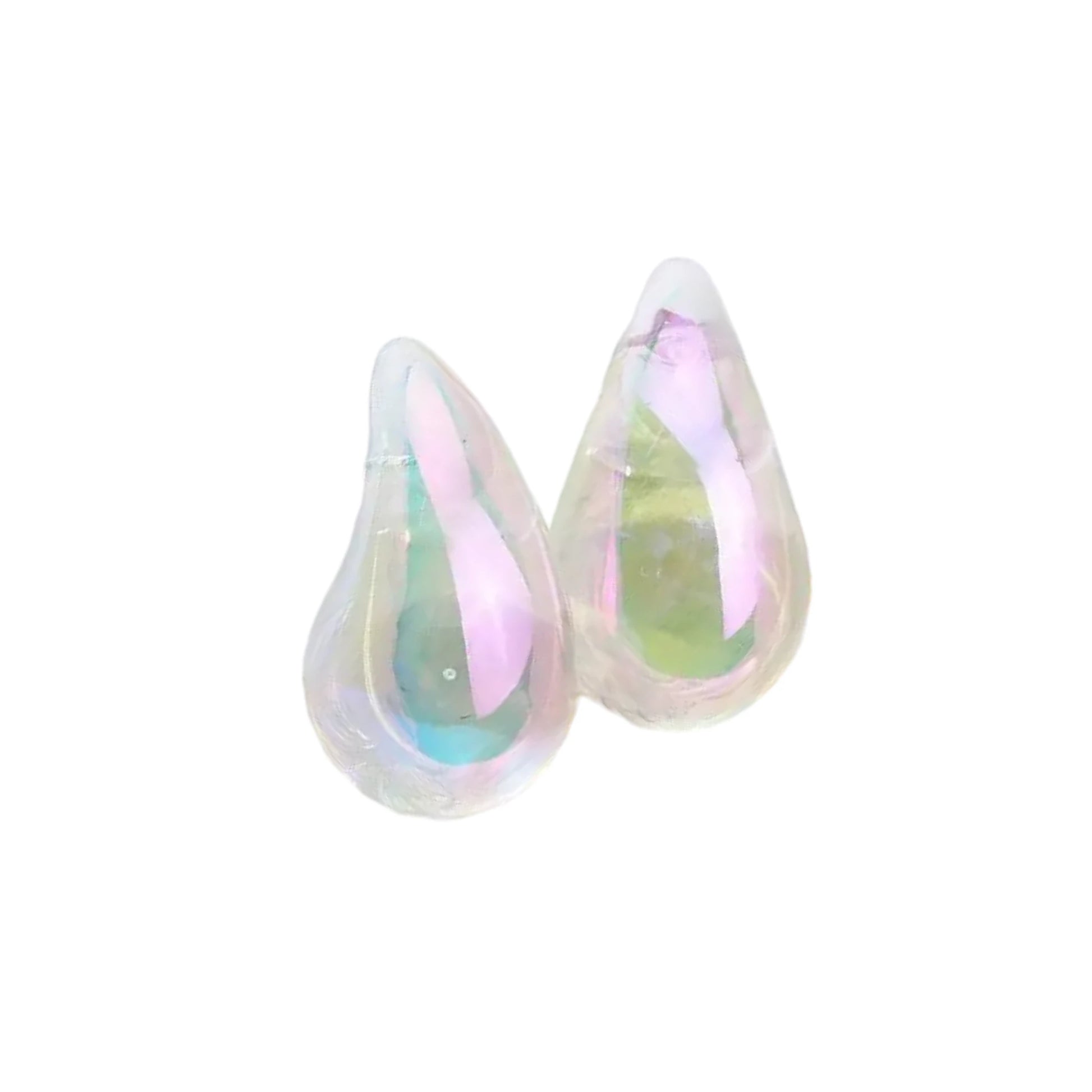 Clear Teardrop Earrings