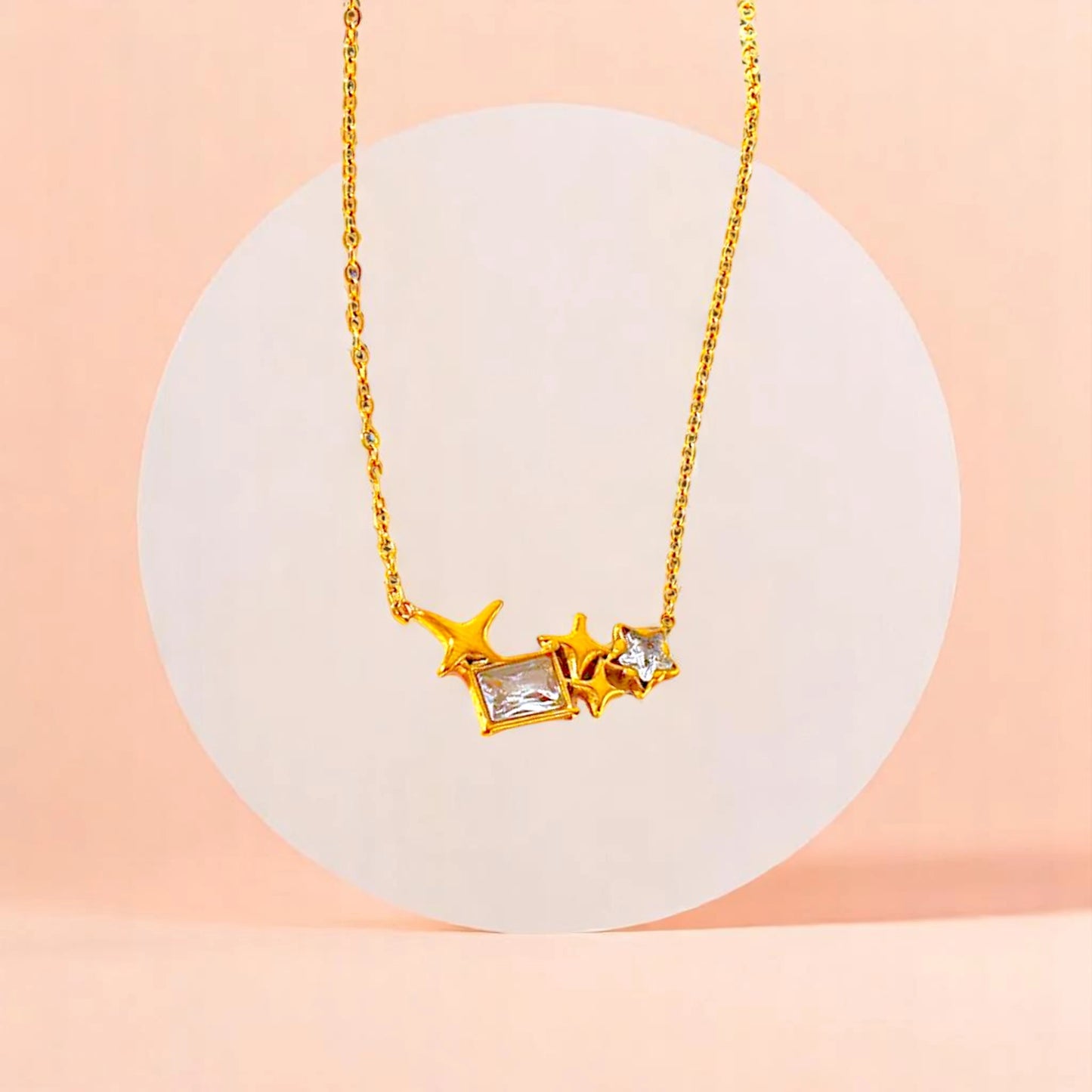 Crystal Star Charm Necklace