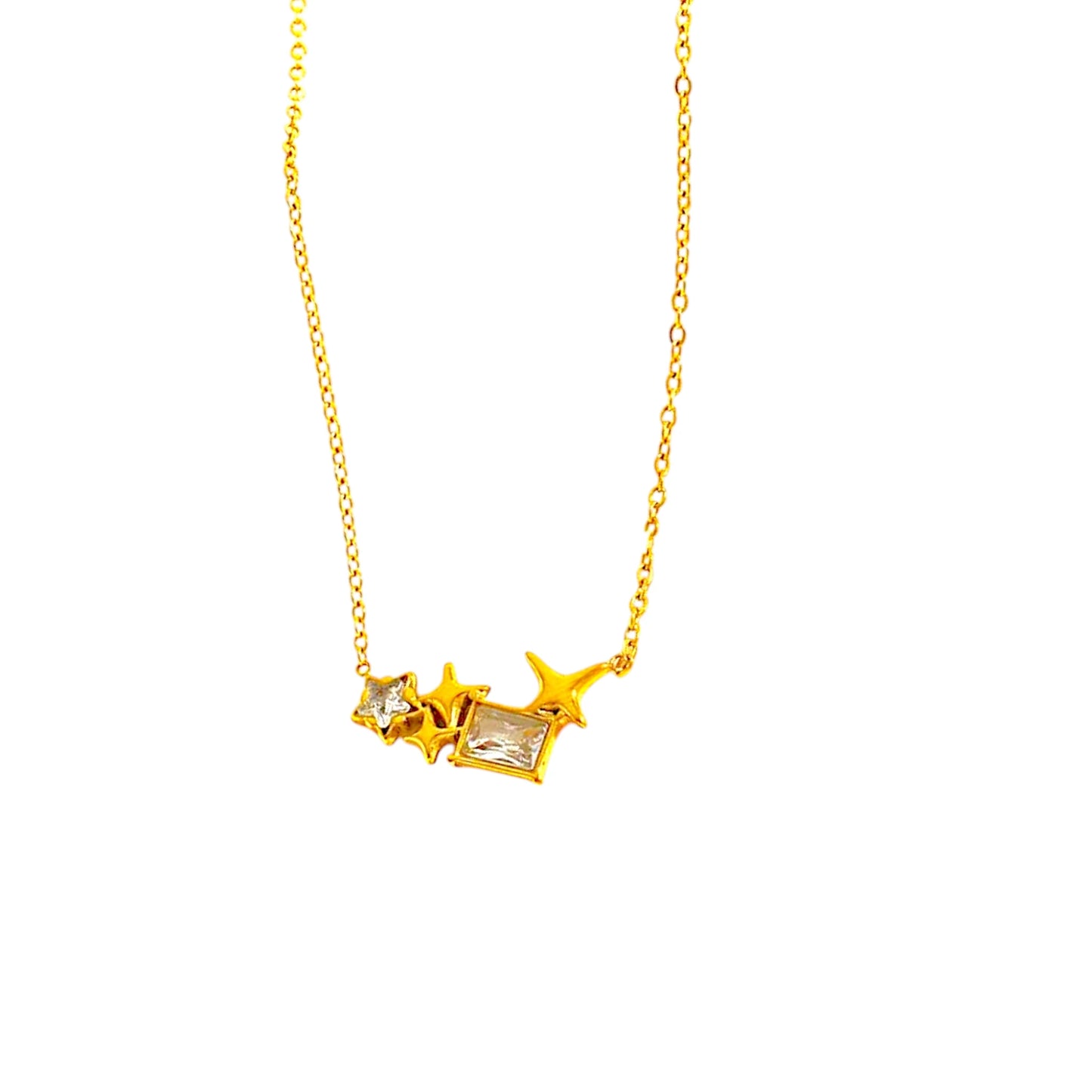 Crystal Star Charm Necklace
