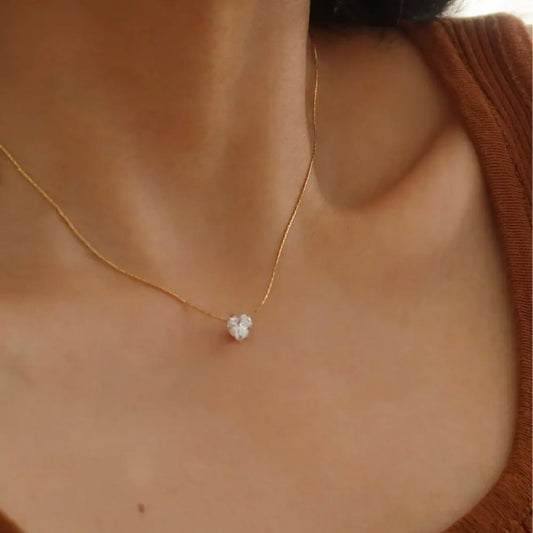 CZ Stone Gold Necklace