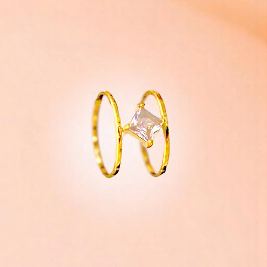 Diamond Cluster Double Ring