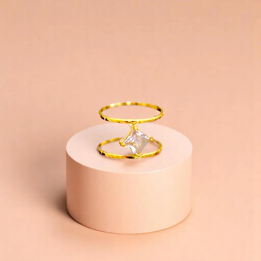 Diamond Cluster Double Ring