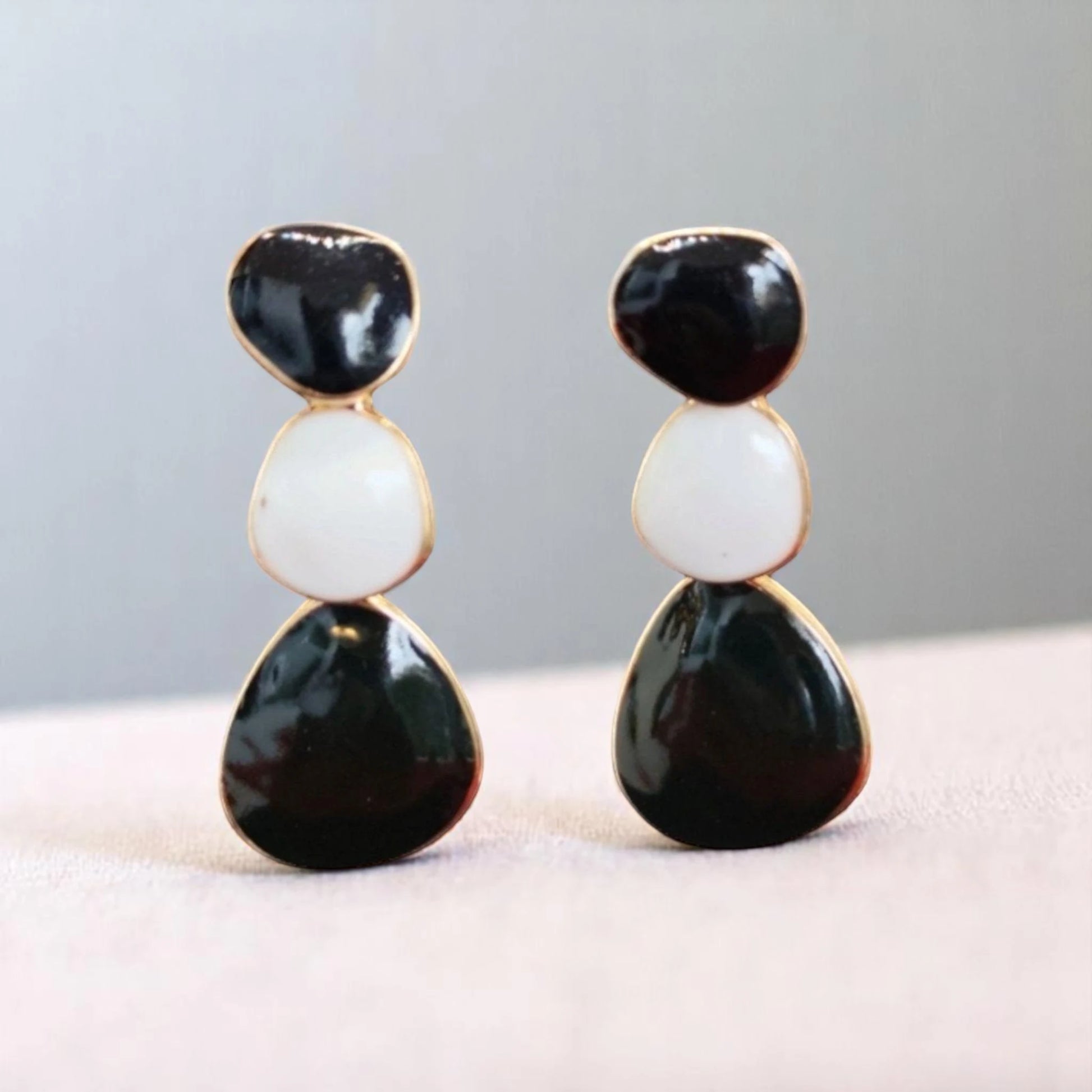 Pack of 3 Enamel Dangle Earrings