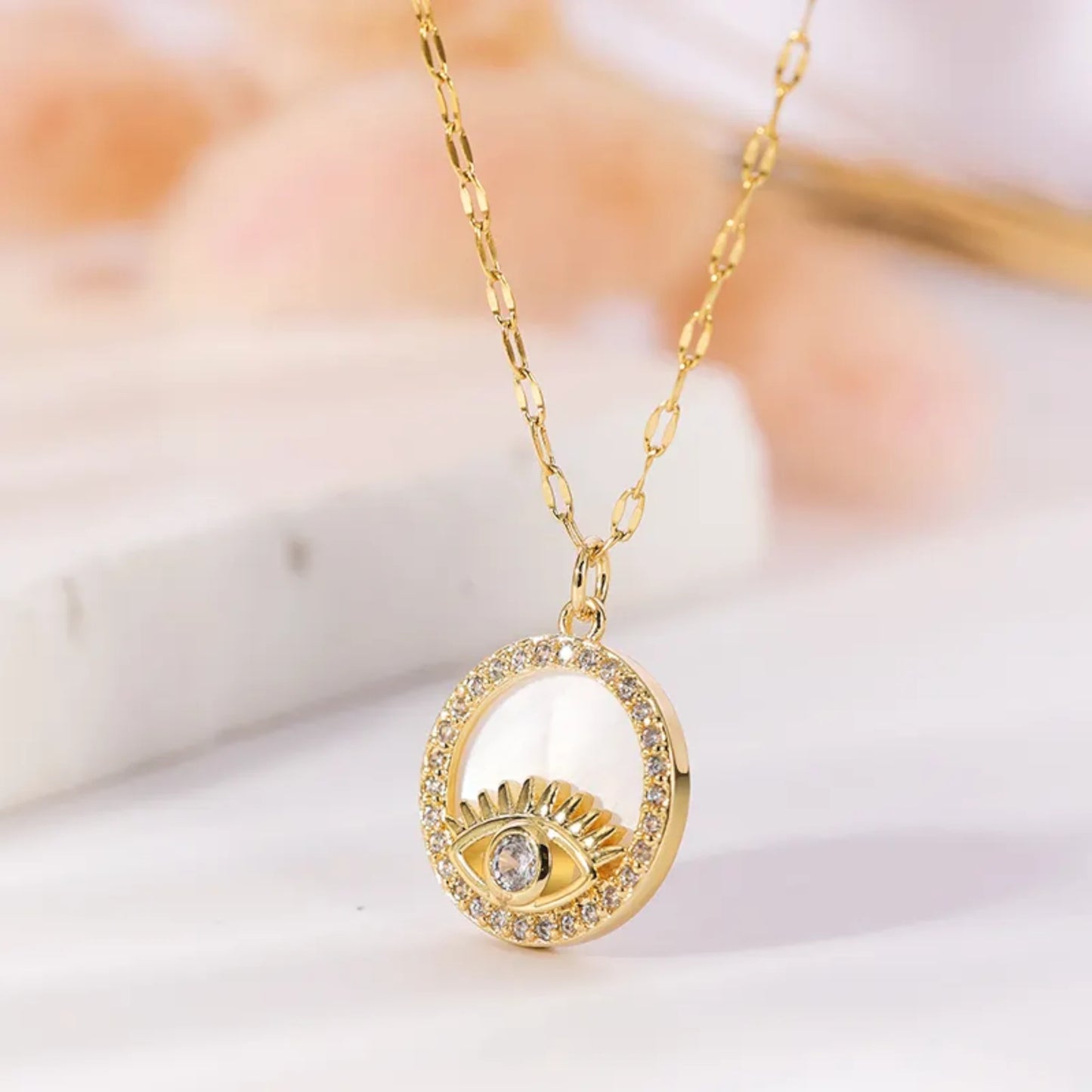 Evil Eye Crystal Necklace