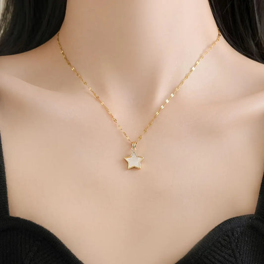 Gold Star Pendant Necklace