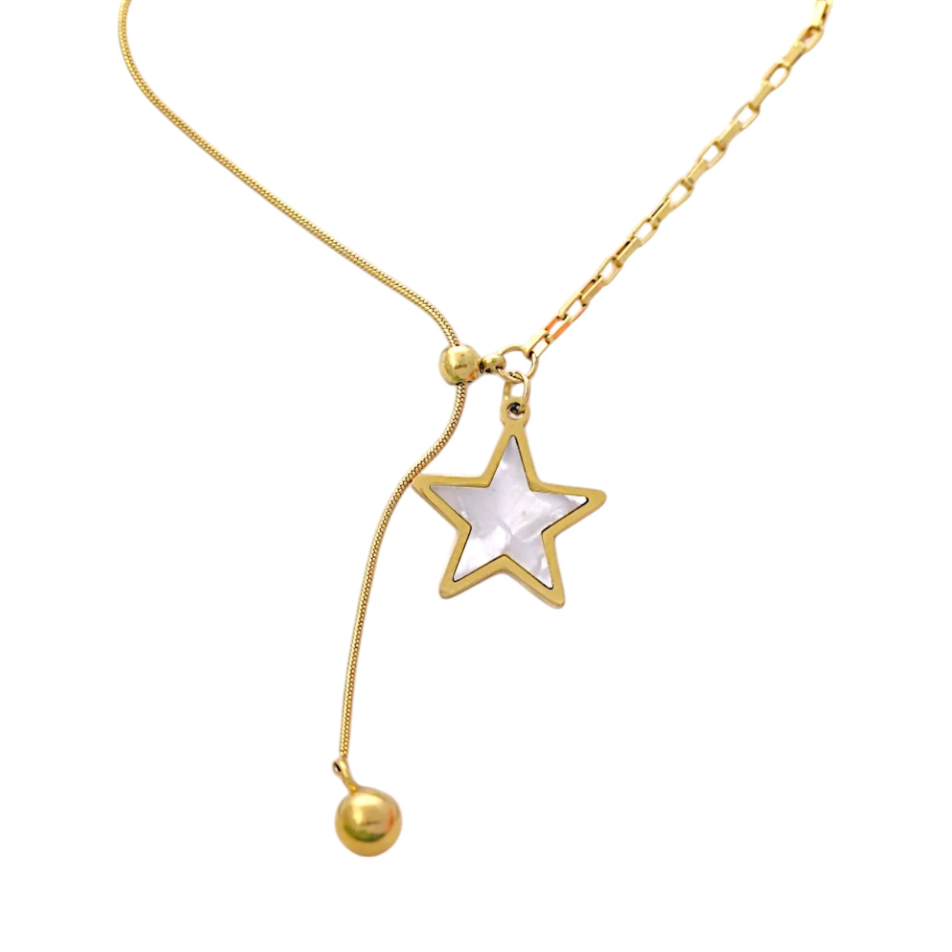 Gold Star Pendant Necklace