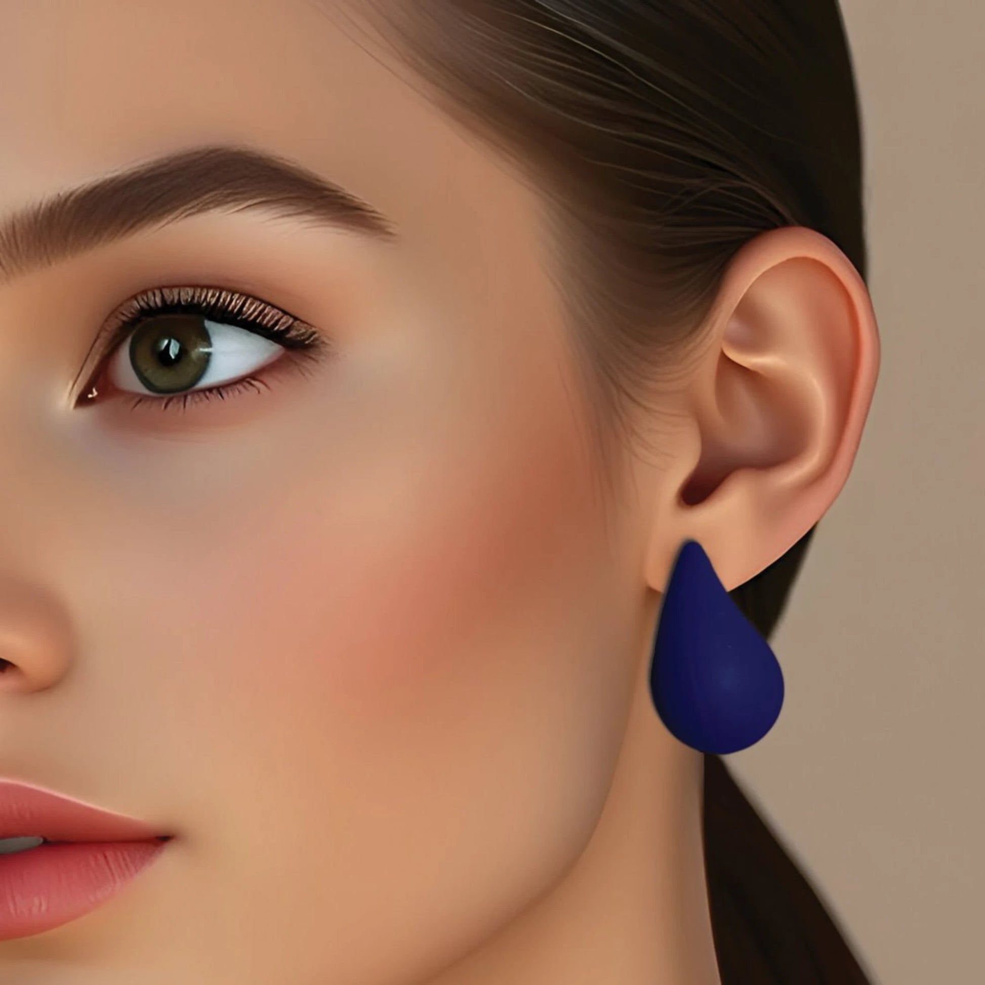 Midnight Blue Teardrop Earrings