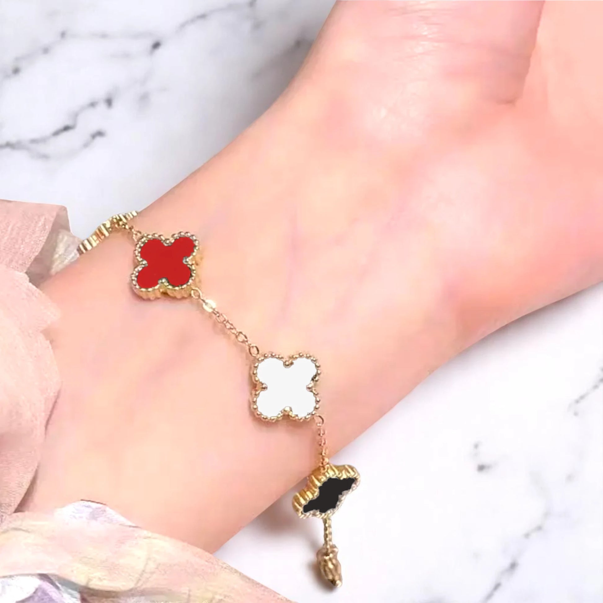 Bracelet worn by a model.