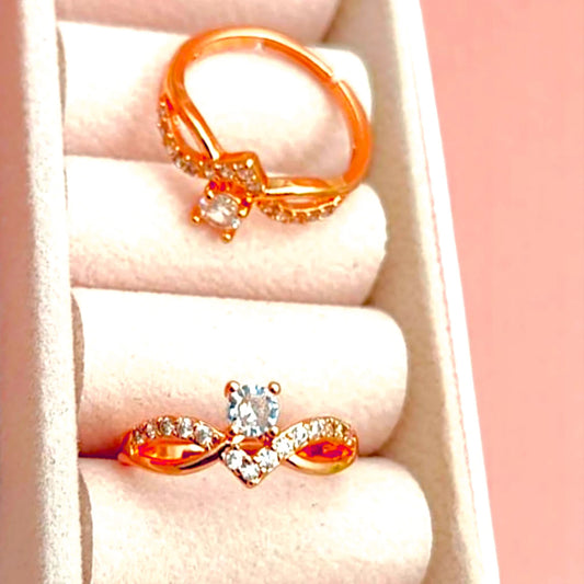 Radiant Solitaire Crown Ring