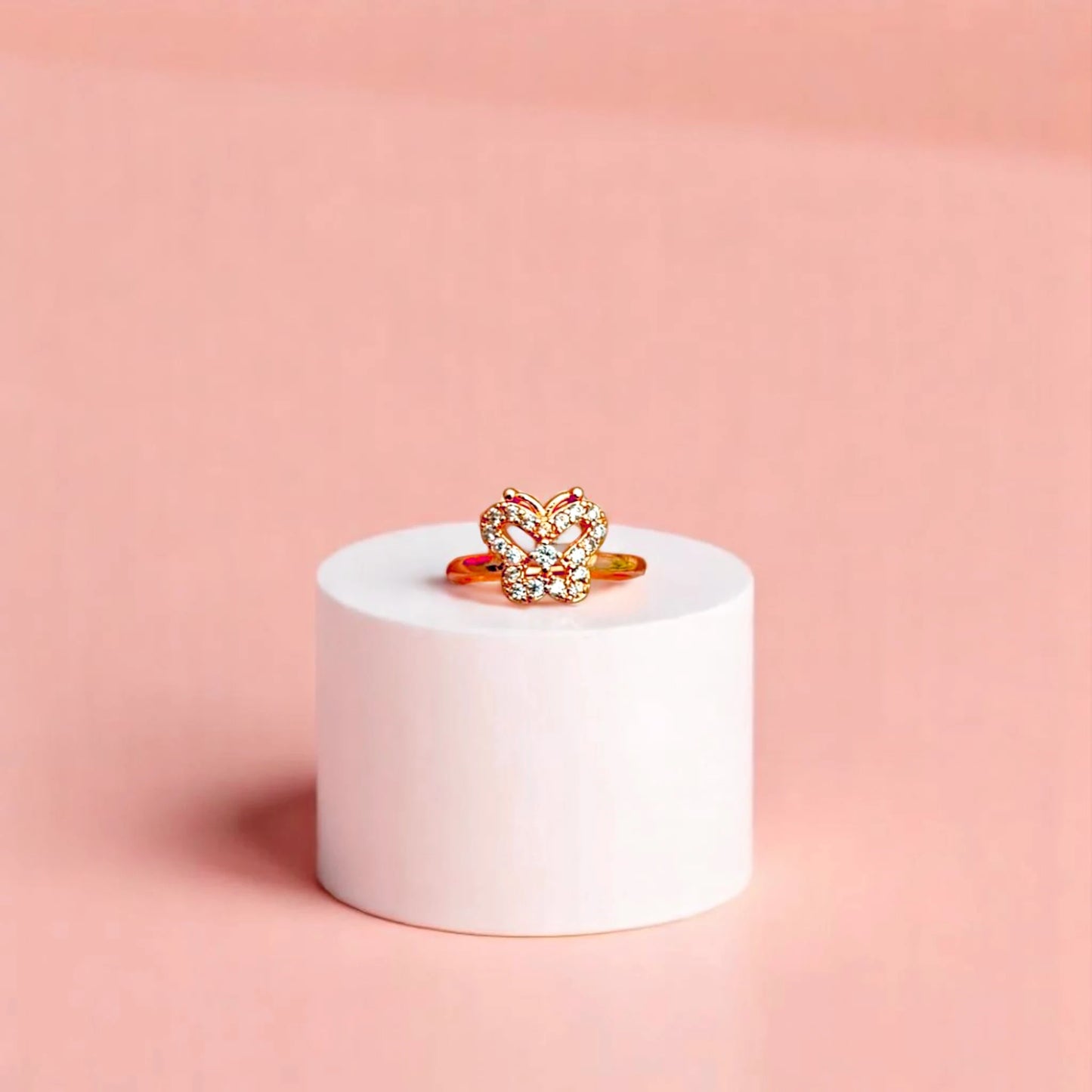 Regal Butterfly Crown Ring