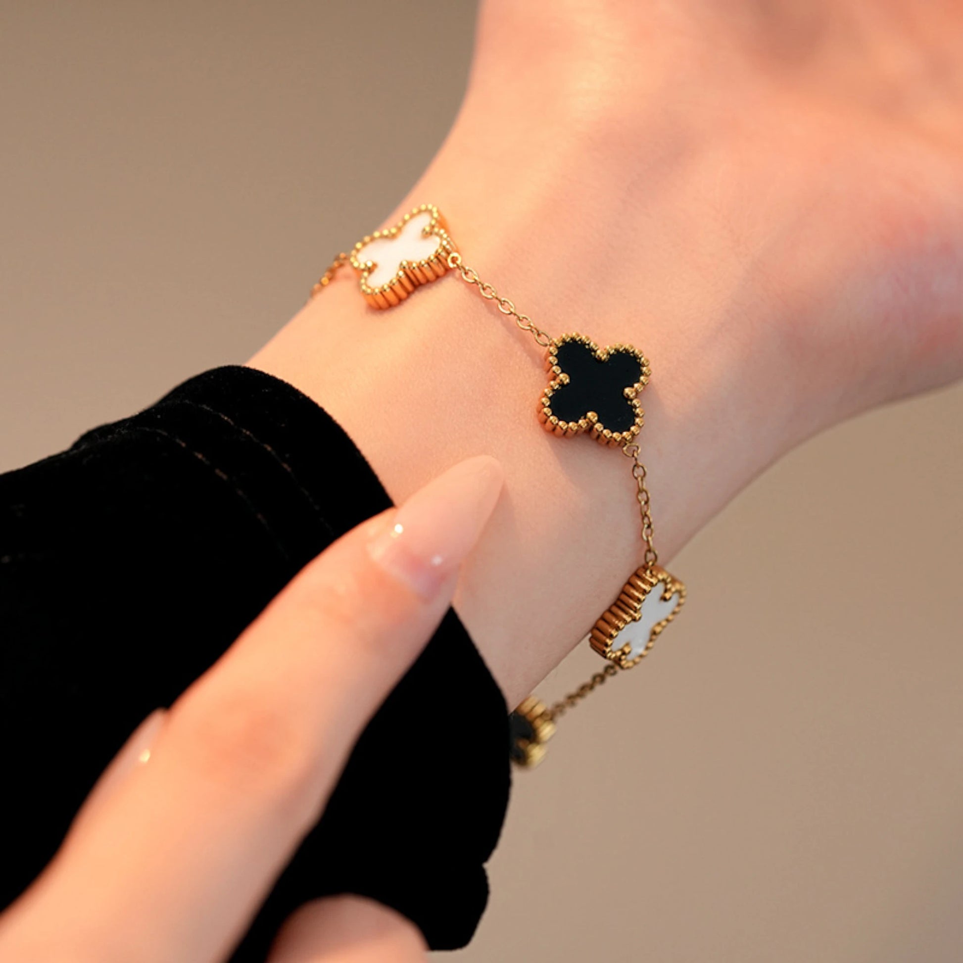 Bracelet worn by a model.