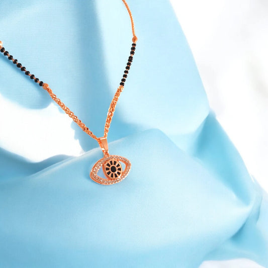Rose Gold Evil Eye Mangalsutra