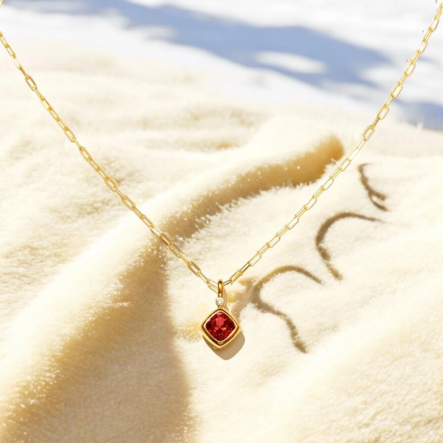 Ruby Gemstone Necklace