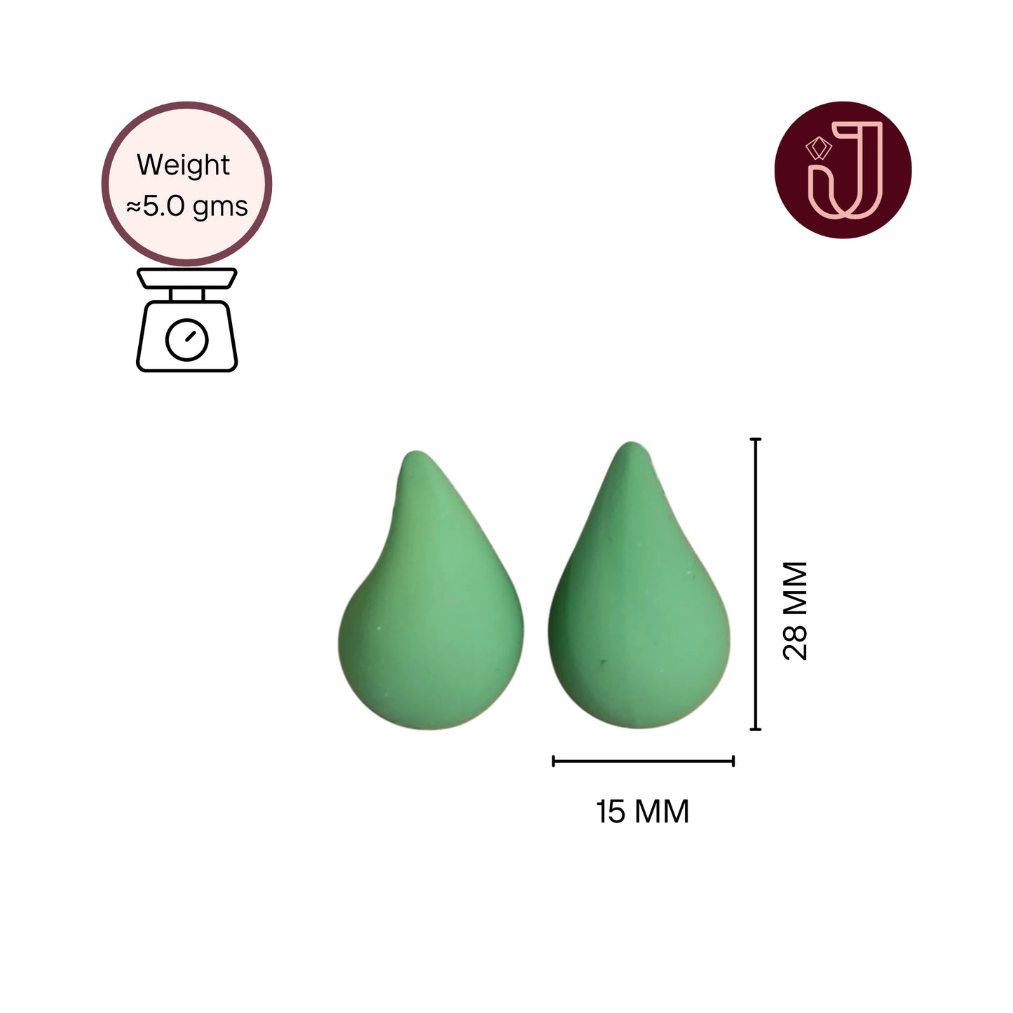 Seagreen Teardrop Earrings