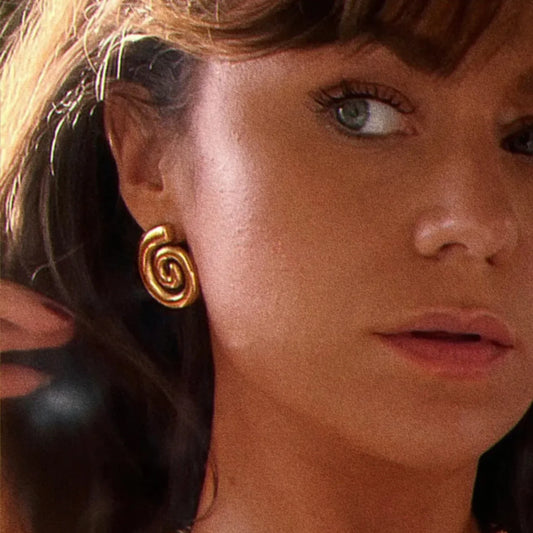 Spiral Stud Earrings