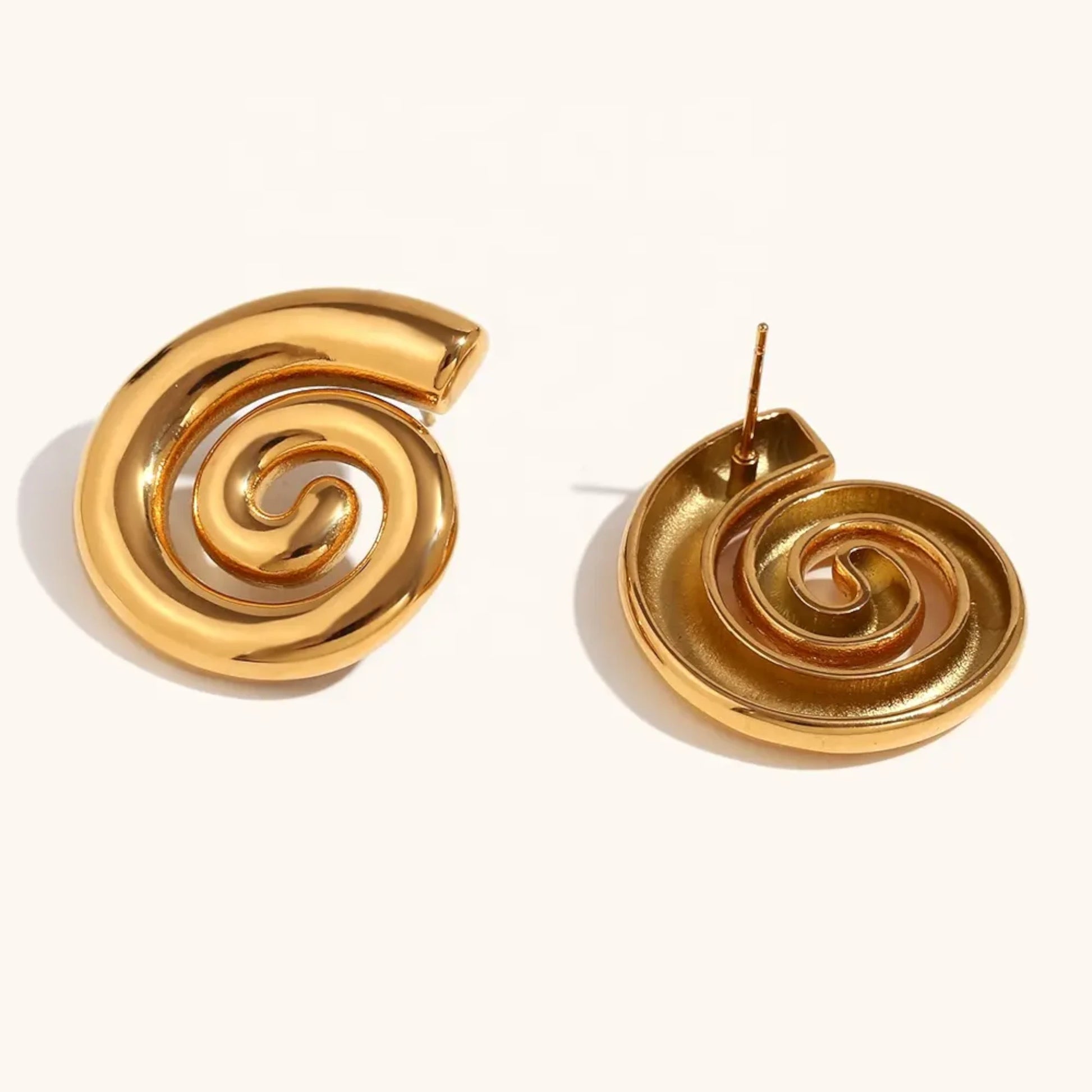Spiral Stud Earrings