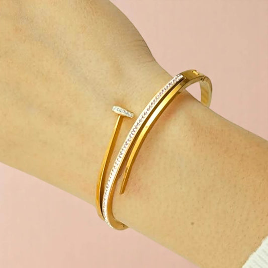 Bracelet worn by a model.
