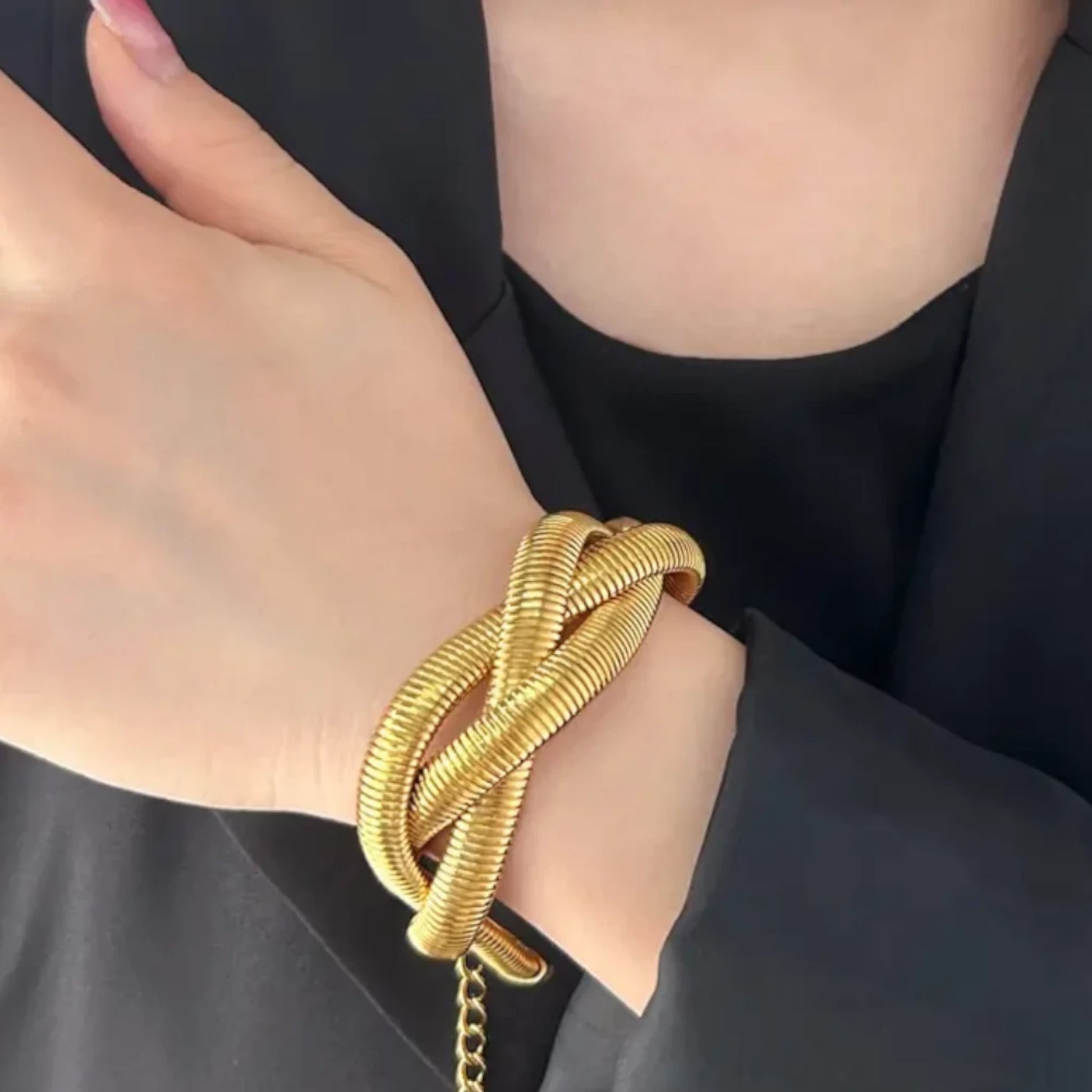 Bracelet worn by a model.