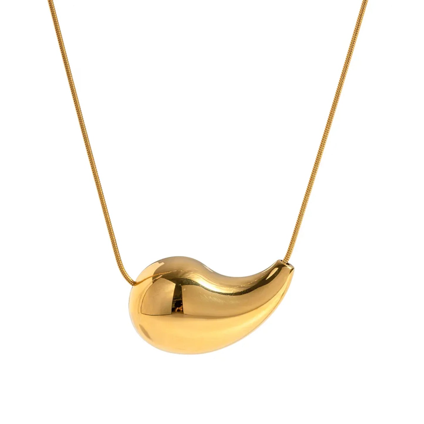 Water Droplet Pendant Necklace