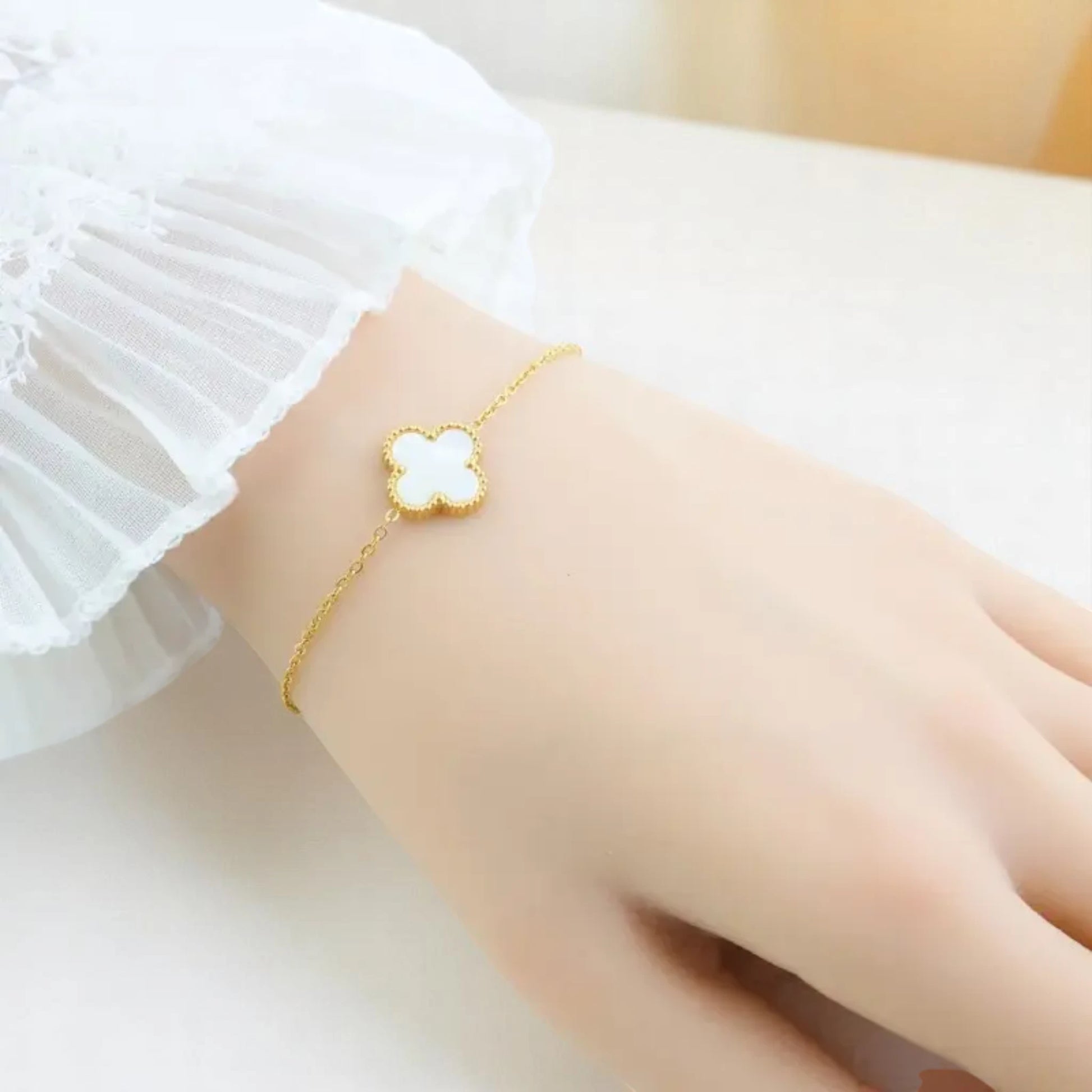 Bracelet worn by a model.
