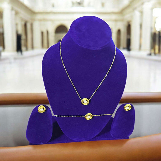 Gold Knot Jewelry Set