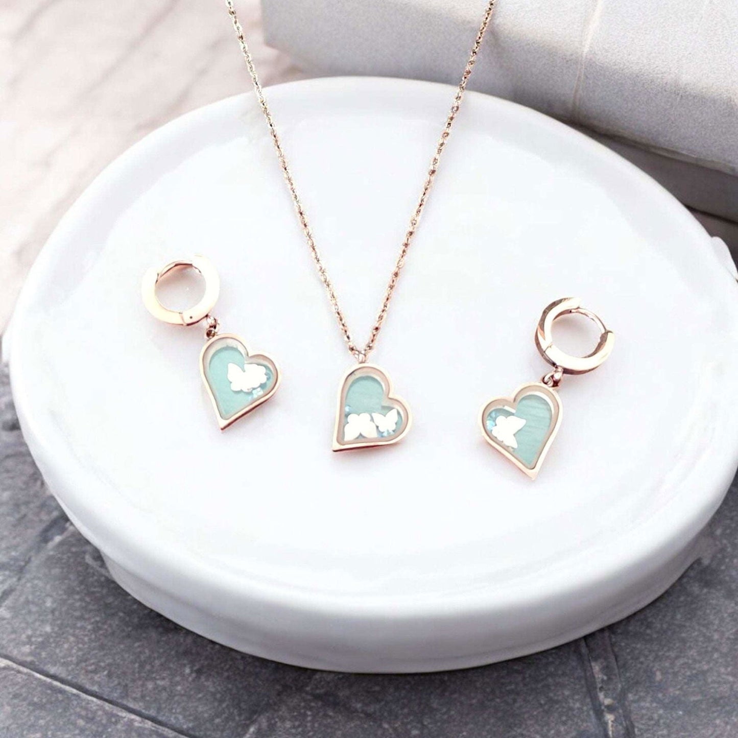 Heart Jewelry Set