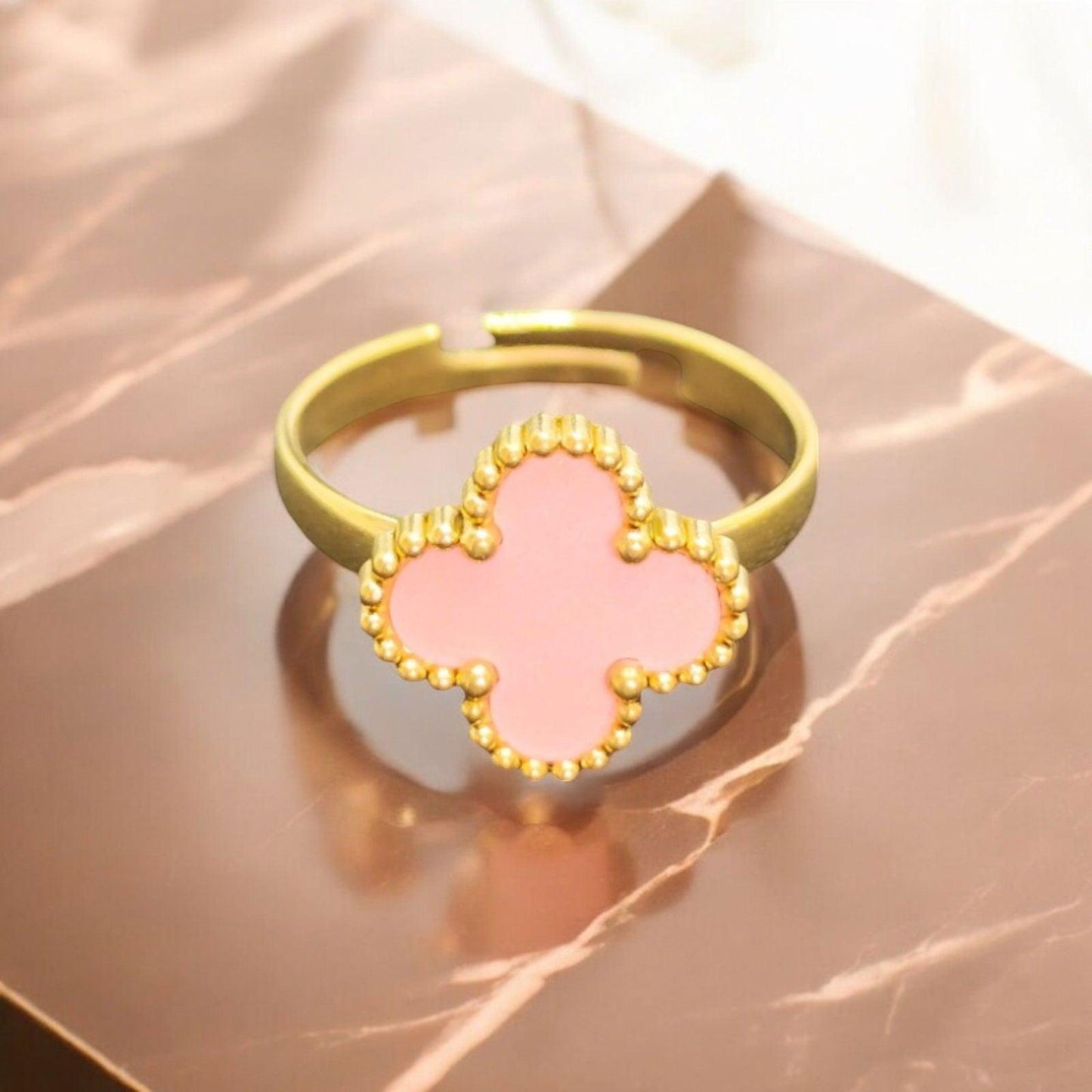 Pink Clover Jewelry Set