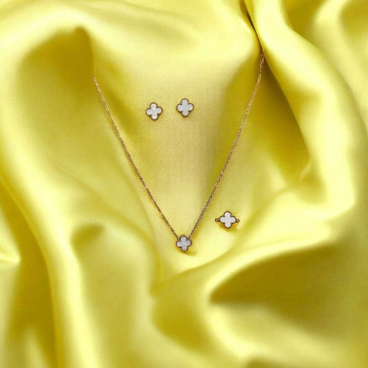 White Clover Jewelry Set