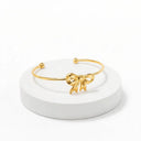 Golden Grace | Gold Big Bow Cuff Bracelet