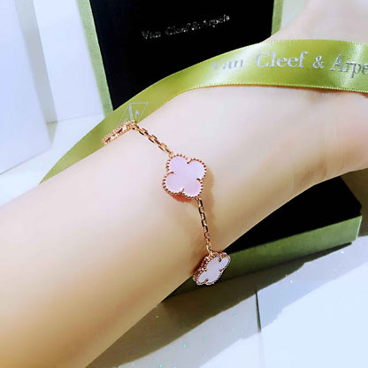 5 Pink Clover Loose Bracelet