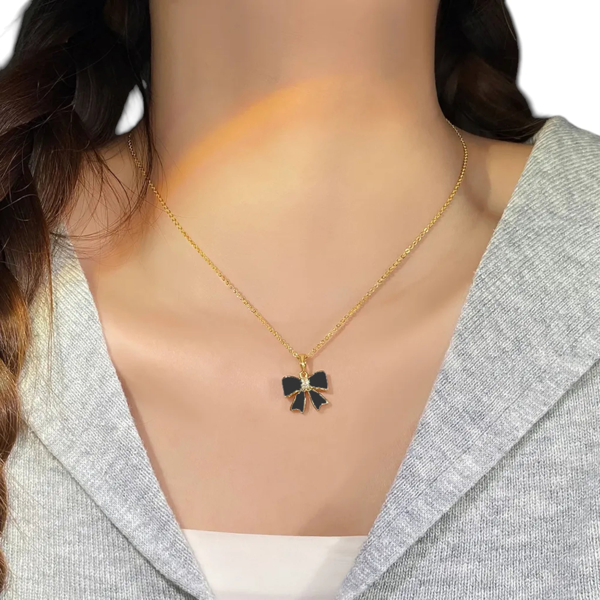 Bow Tie Pendant Necklace