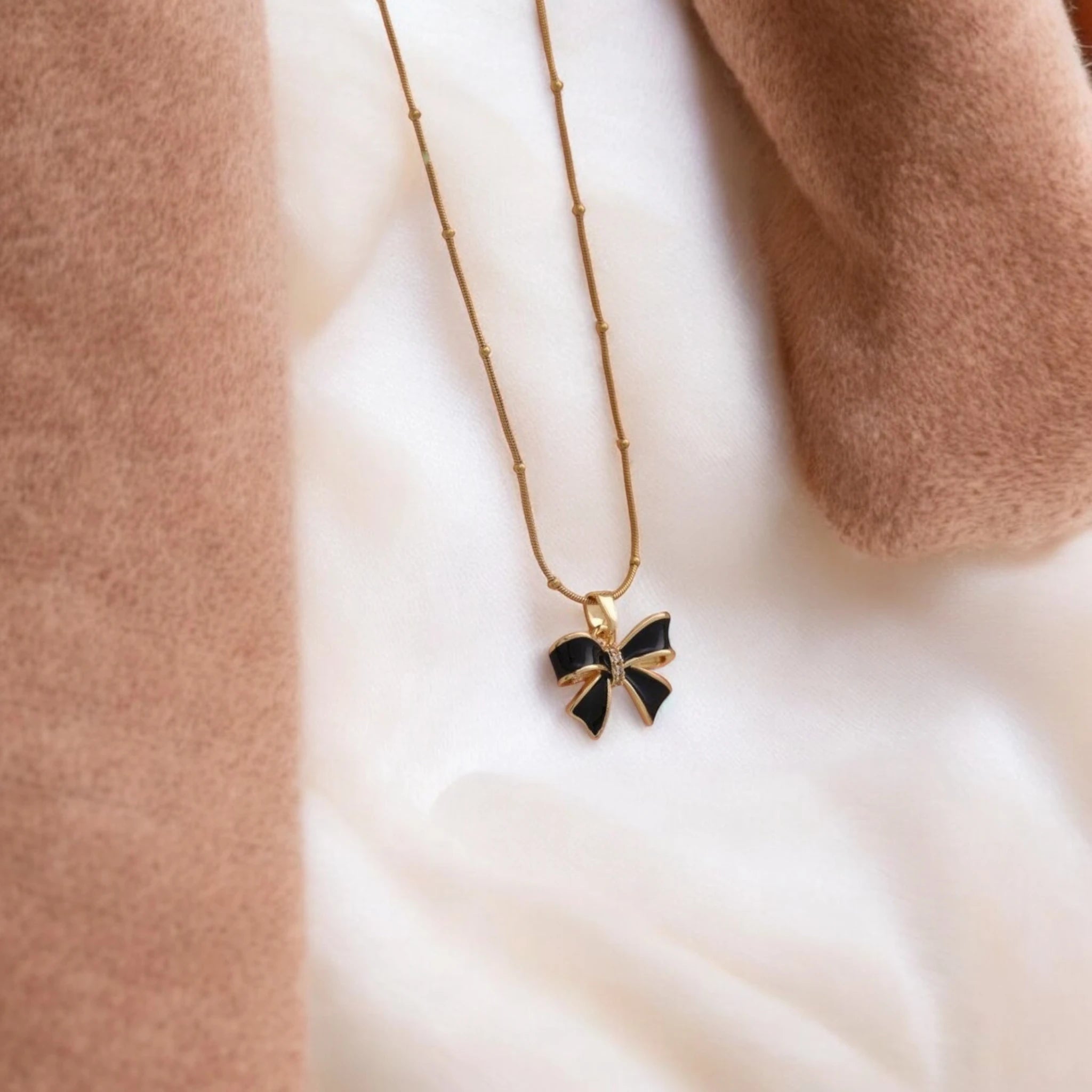 Bow Tie Pendant Necklace