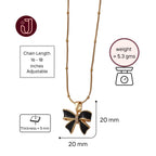 Bow Tie Pendant Necklace