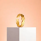 Braided Gold Cuff Ring