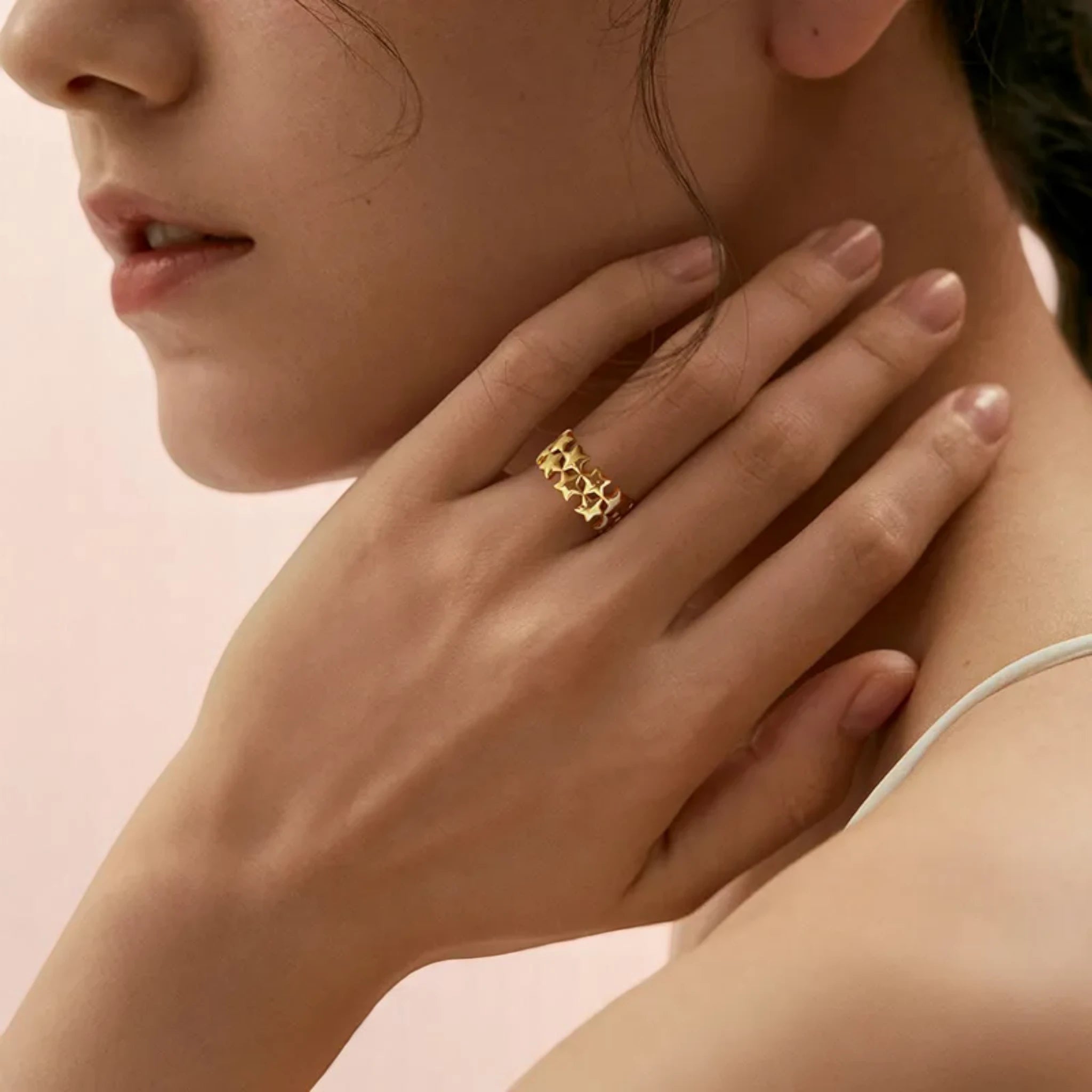 Celestial Star Crown Ring