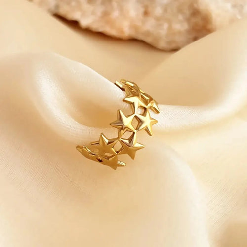 Celestial Star Crown Ring