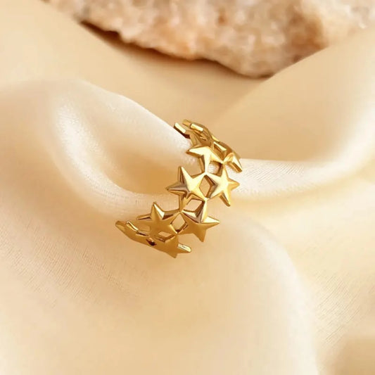 Celestial Star Crown Ring