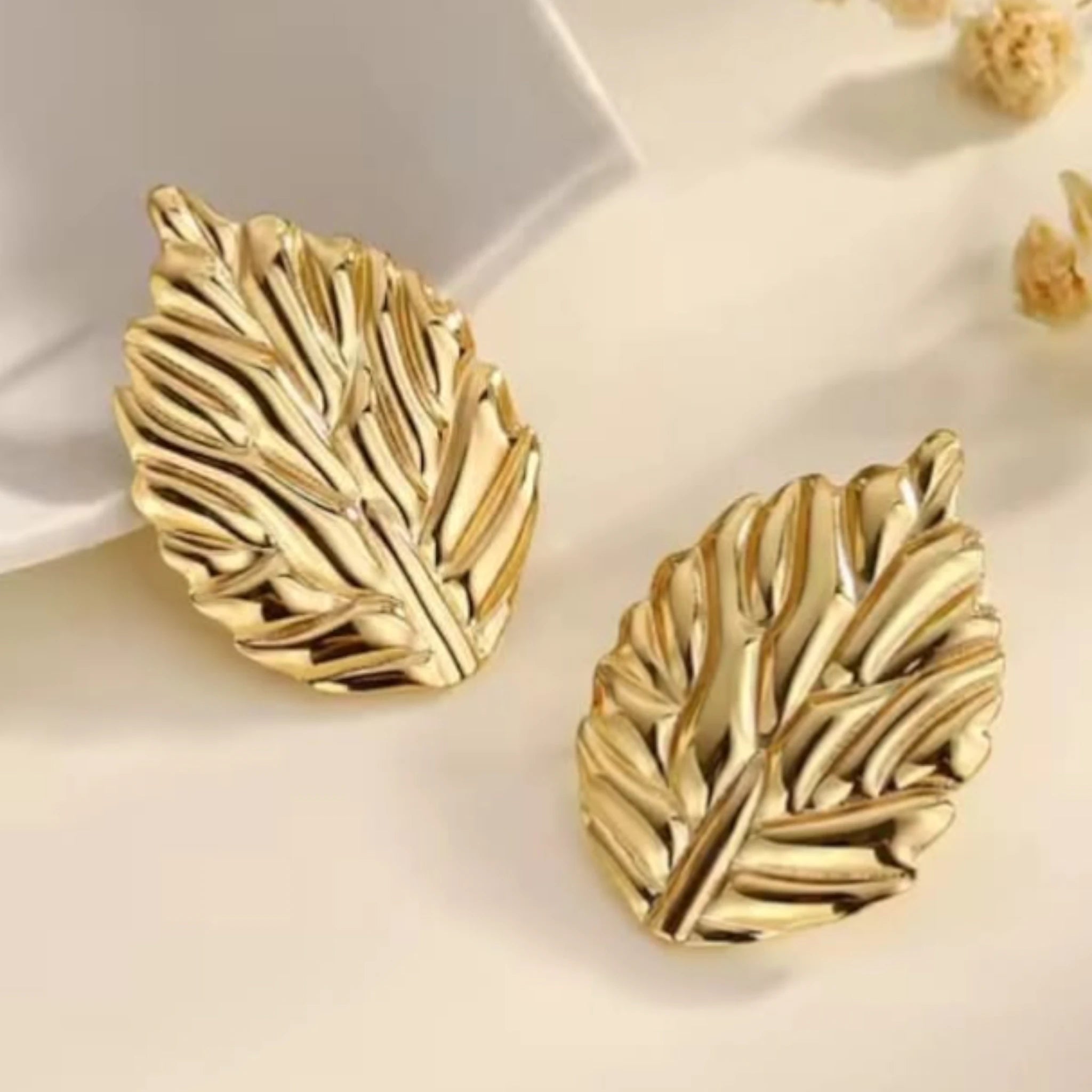 Classic Leaf Stud Earrings
