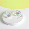Clear Teardrop Earrings