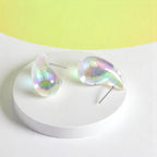 Clear Teardrop Earrings