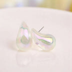 Clear Teardrop Earrings
