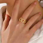 Criss Cross Circles Ring