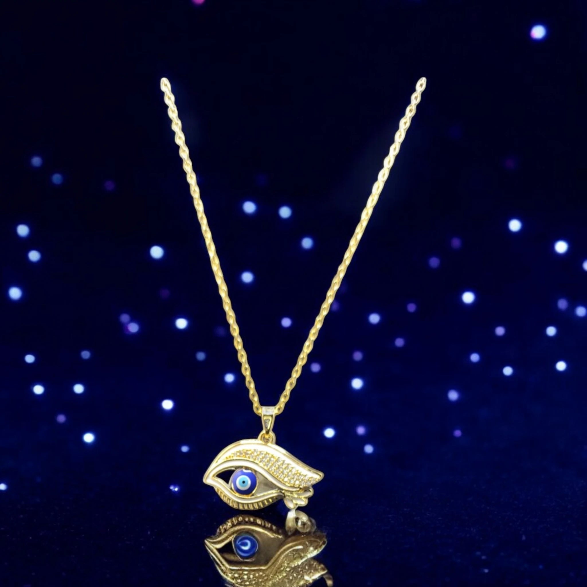 Crystal Evil Eye Necklace