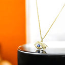 Golden Aura | Evil Eye Pendant Necklace