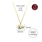 Crystal Evil Eye Necklace